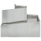 Vaso da giardino Argento 60 x 60 x 50 cm Acciaio zincato