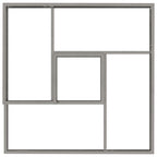 Vaso da giardino Argento 60 x 60 x 50 cm Acciaio zincato