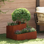 Vaso da giardino Marrone 60 x 60 x 50 cm