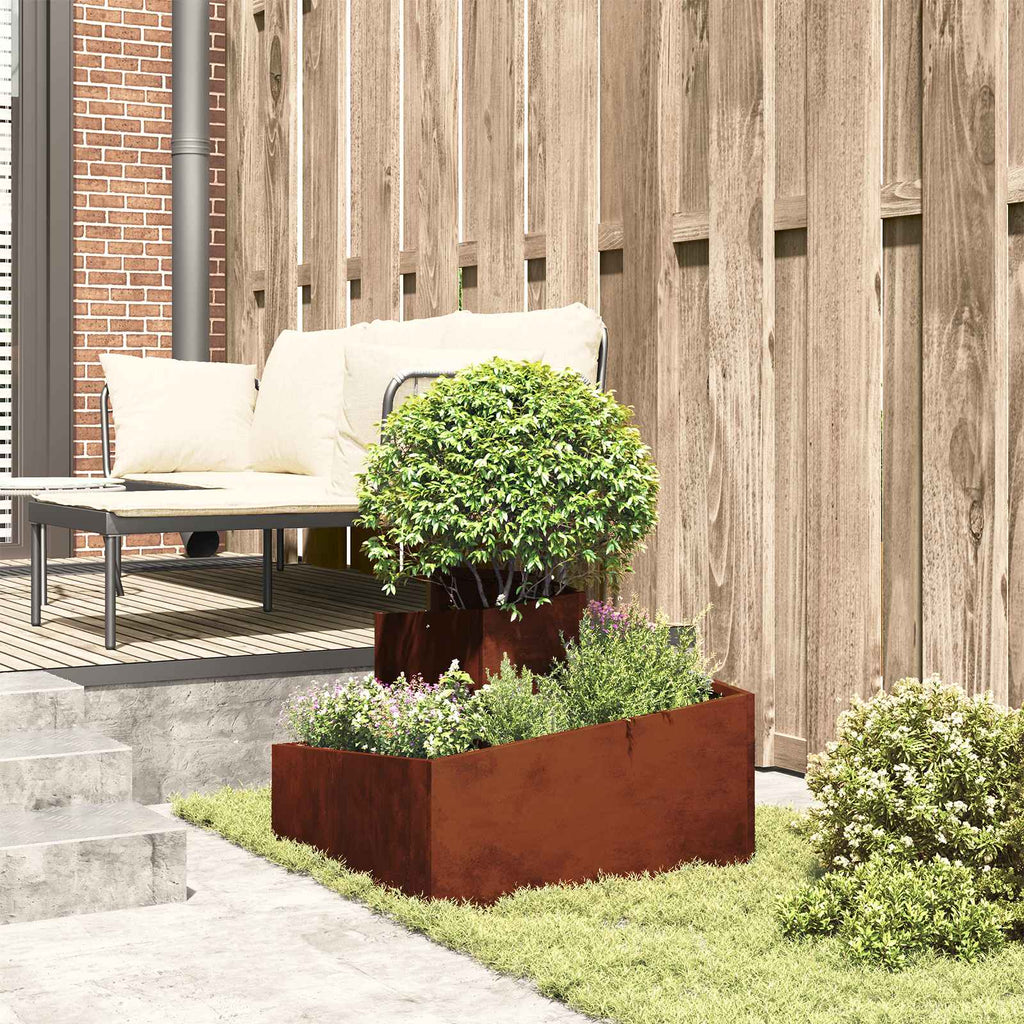 Vaso da giardino Marrone 60 x 60 x 50 cm