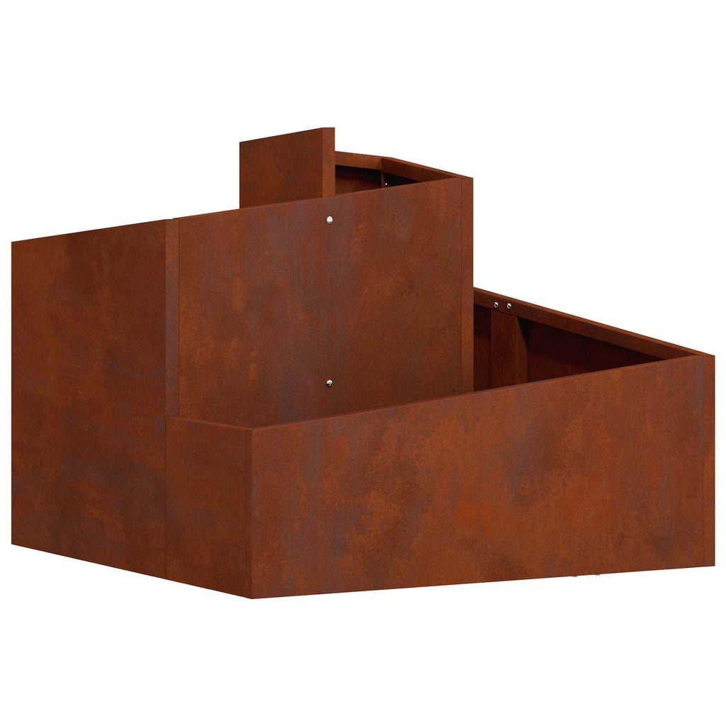 Vaso da giardino Marrone 60 x 60 x 50 cm