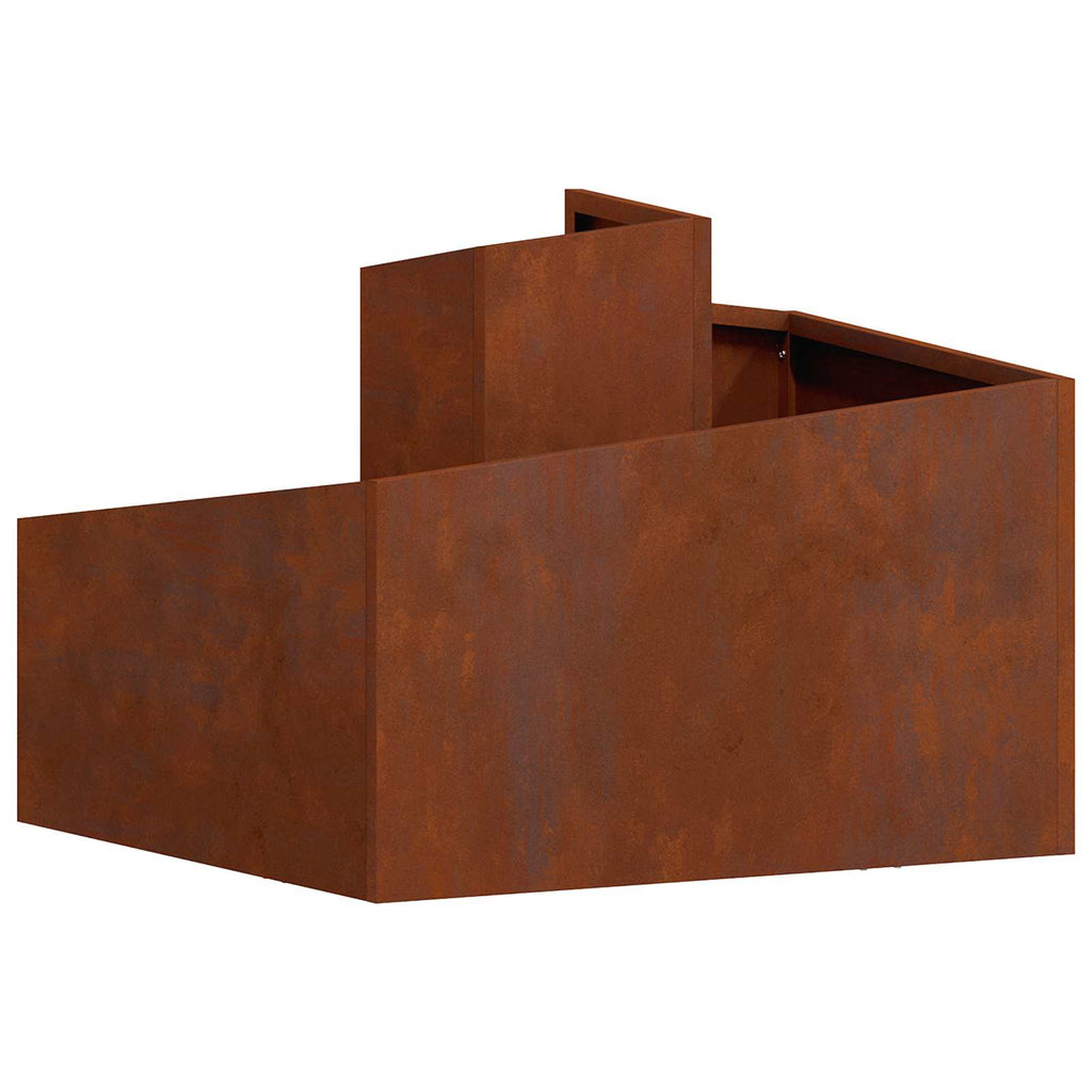 Vaso da giardino Marrone 60 x 60 x 50 cm