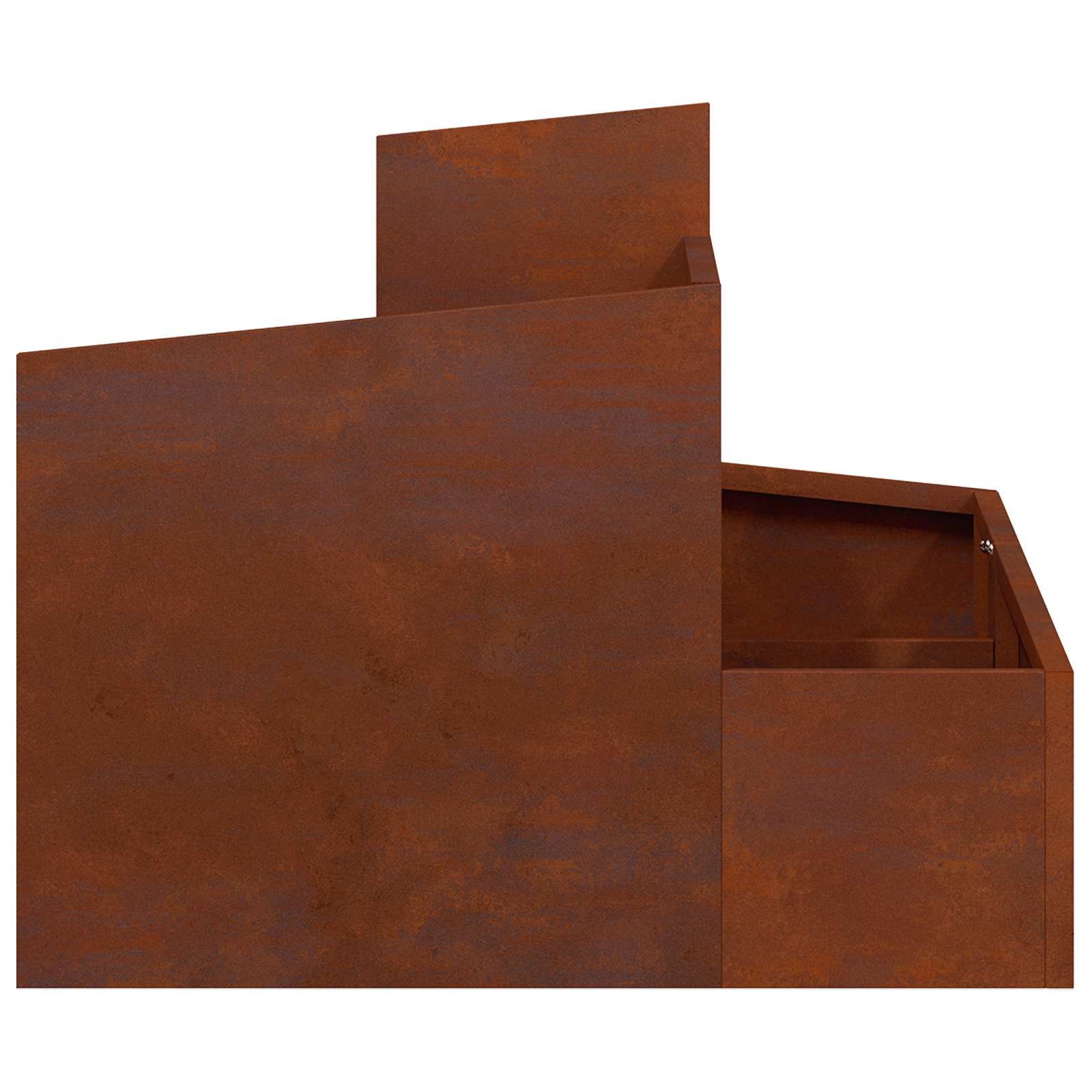 Vaso da giardino Marrone 60 x 60 x 50 cm