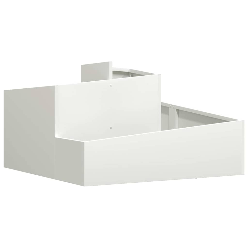 Vaso da giardino Bianco 80 x 80 x 50 cm
