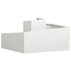 Vaso da giardino Bianco 80 x 80 x 50 cm
