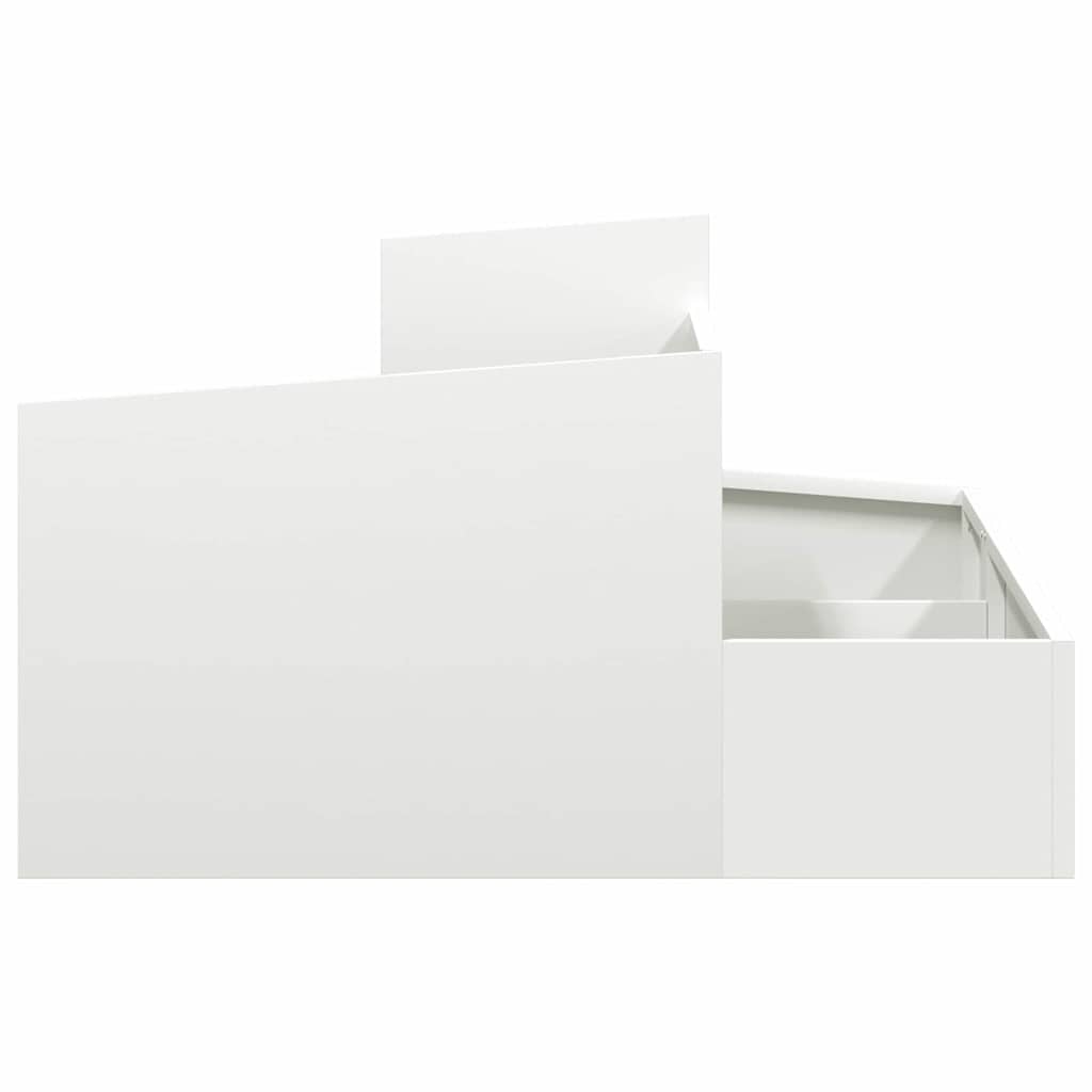Vaso da giardino Bianco 80 x 80 x 50 cm