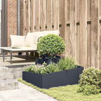 Vaso da giardino Antracite 80 x 80 x 50 cm