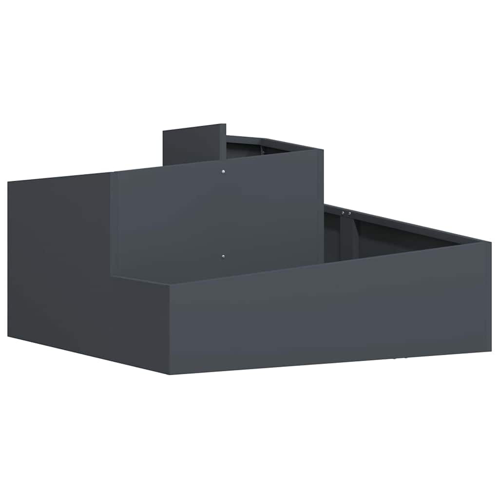 Vaso da giardino Antracite 80 x 80 x 50 cm