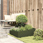 Vaso da giardino Verde oliva 80 x 80 x 50 cm