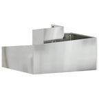 Vaso da giardino Argento 80 x 80 x 50 cm Acciaio zincato