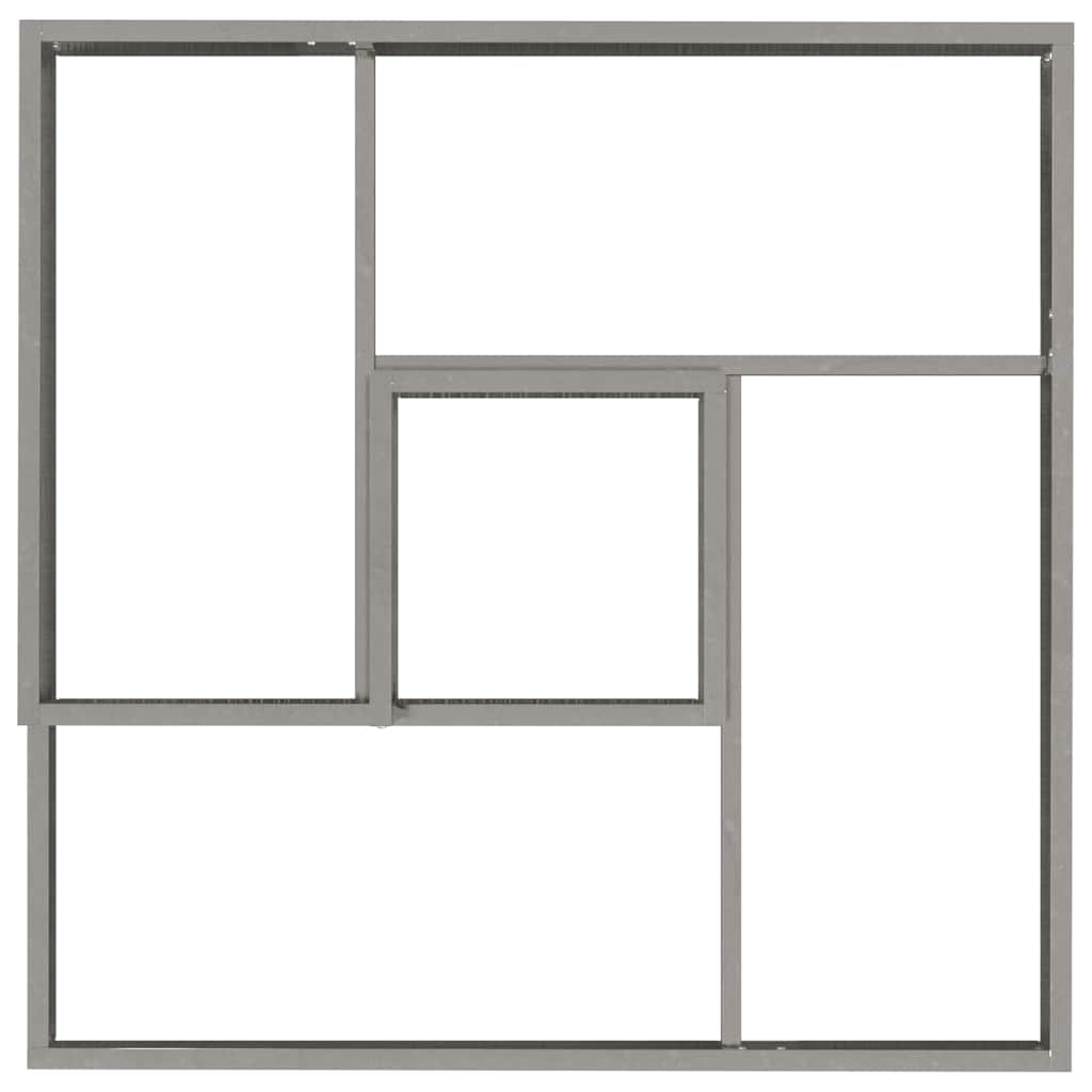 Vaso da giardino Argento 80 x 80 x 50 cm Acciaio zincato