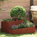 Vaso da giardino Marrone 80 x 80 x 50 cm
