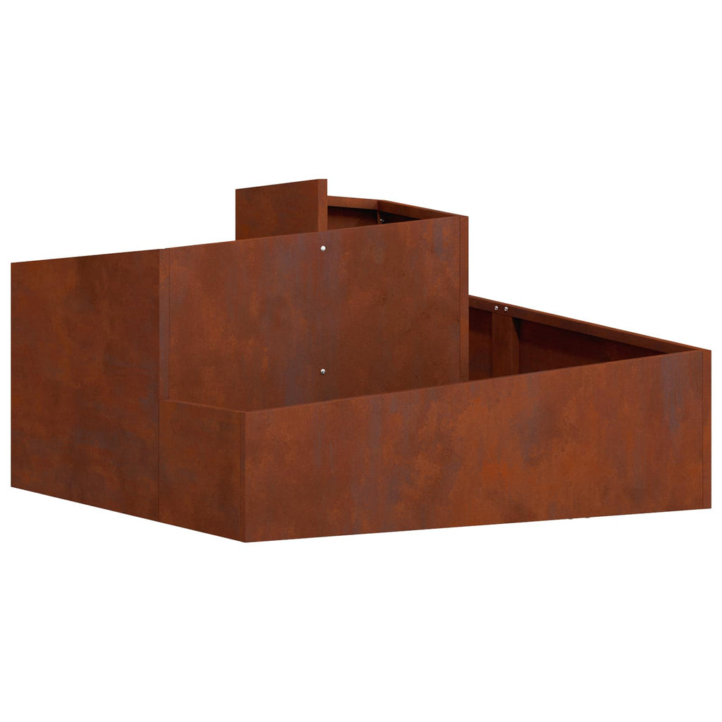 Vaso da giardino Marrone 80 x 80 x 50 cm