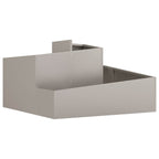 Vaso da giardino Marrone 80 x 80 x 50 cm