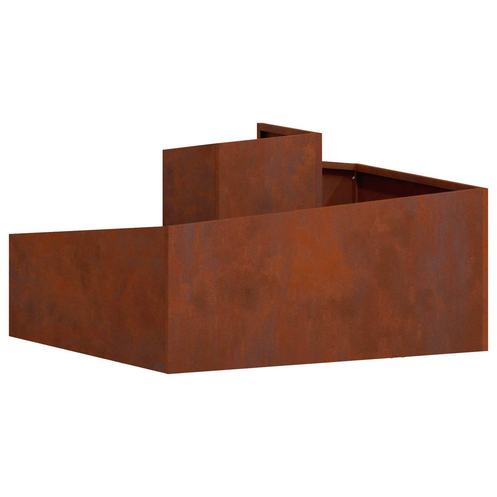 Vaso da giardino Marrone 80 x 80 x 50 cm