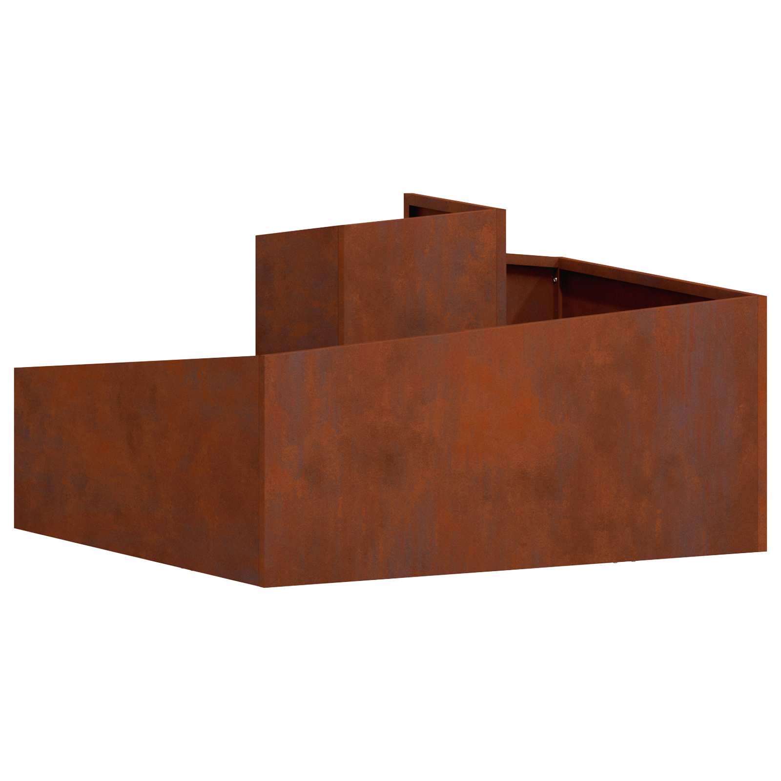 Vaso da giardino Marrone 80 x 80 x 50 cm