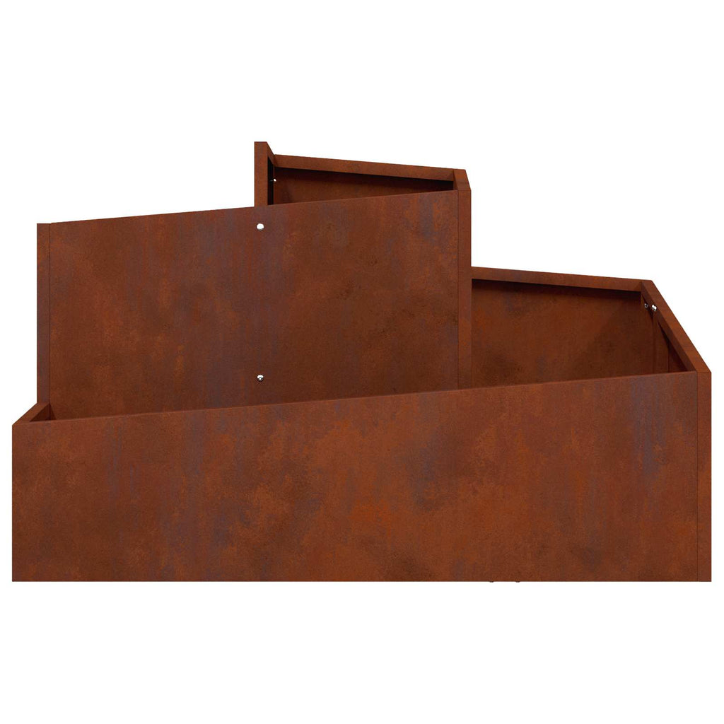 Vaso da giardino Marrone 80 x 80 x 50 cm