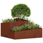 Vaso da giardino Marrone 80 x 80 x 50 cm