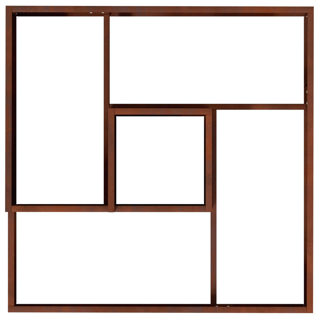 Vaso da giardino Marrone 80 x 80 x 50 cm