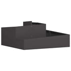 Vaso da giardino Nero 100 x 100 x 50 cm