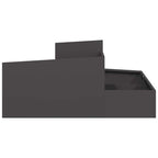 Vaso da giardino Nero 100 x 100 x 50 cm