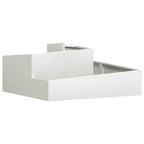 Vaso da giardino Bianco 100 x 100 x 50 cm