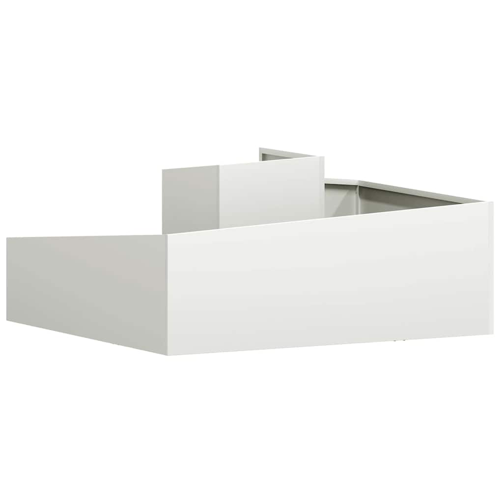 Vaso da giardino Bianco 100 x 100 x 50 cm