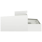 Vaso da giardino Bianco 100 x 100 x 50 cm