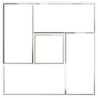 Vaso da giardino Bianco 100 x 100 x 50 cm