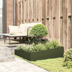 Vaso da giardino Verde oliva 100 x 100 x 50 cm