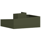 Vaso da giardino Verde oliva 100 x 100 x 50 cm