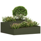 Vaso da giardino Verde oliva 100 x 100 x 50 cm