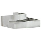 Vaso da giardino Argento 100 x 100 x 50 cm Acciaio zincato