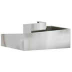 Vaso da giardino Argento 100 x 100 x 50 cm Acciaio zincato