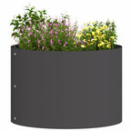 Anello per vaso Nero 30 x 30 x 20 cm Acciaio laminato a freddo