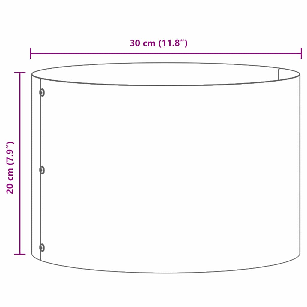 Anello per vaso Antracite 30 x 30 x 20 cm