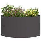 Anello per vaso Nero 40 x 40 x 20 cm Acciaio laminato a freddo