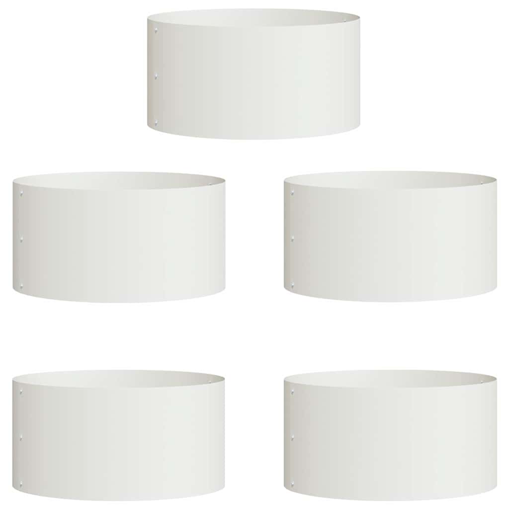 Anello per vaso 5 pcs Bianco 40 x 40 x 20 cm