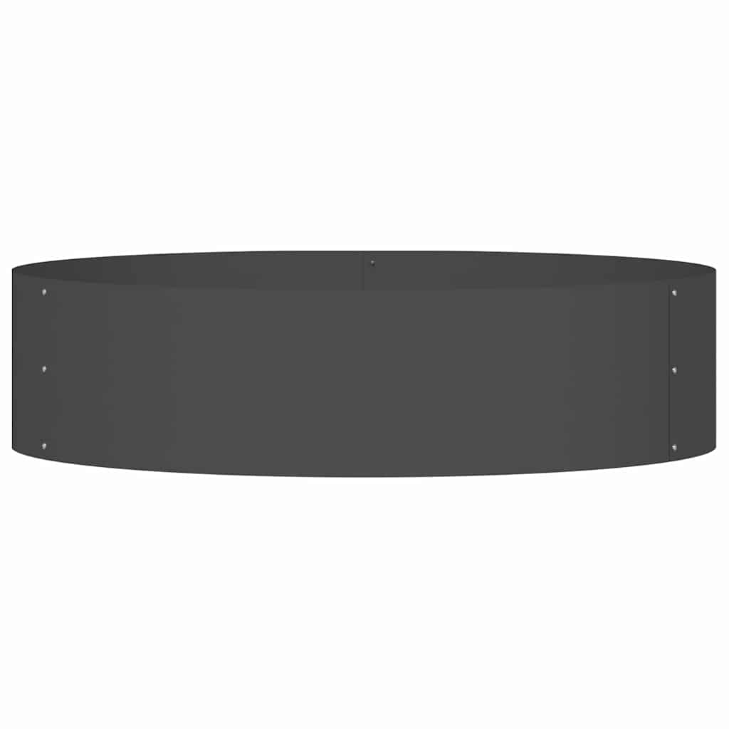 Anello per vaso Nero 80 x 80 x 20 cm Acciaio laminato a freddo