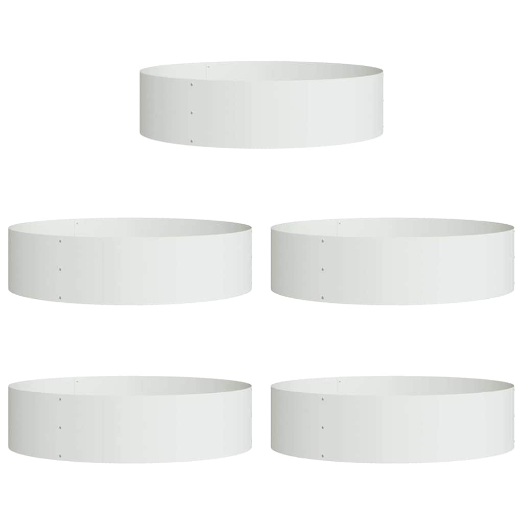 Anello per vaso 5 pcs Bianco 80 x 80 x 20 cm