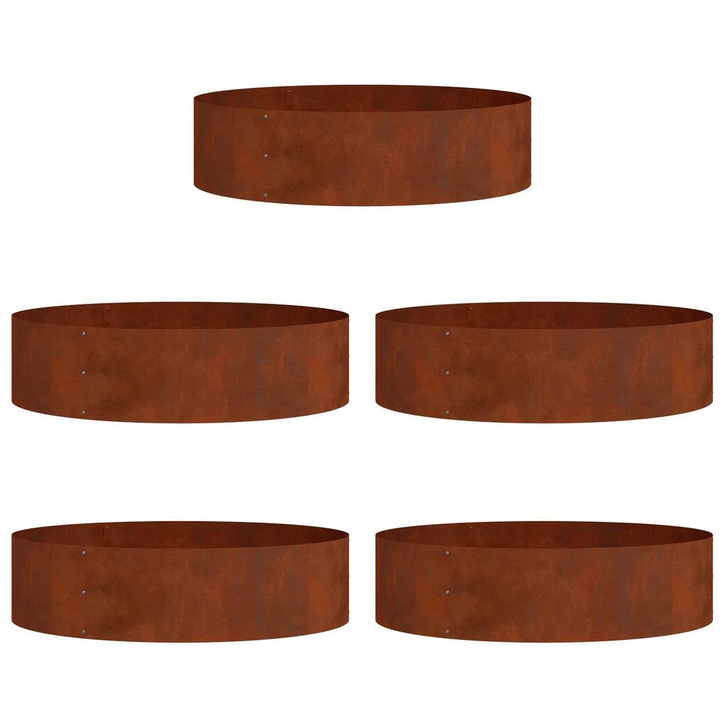 Anello per vaso 5 pcs Marrone 80 x 80 x 20 cm
