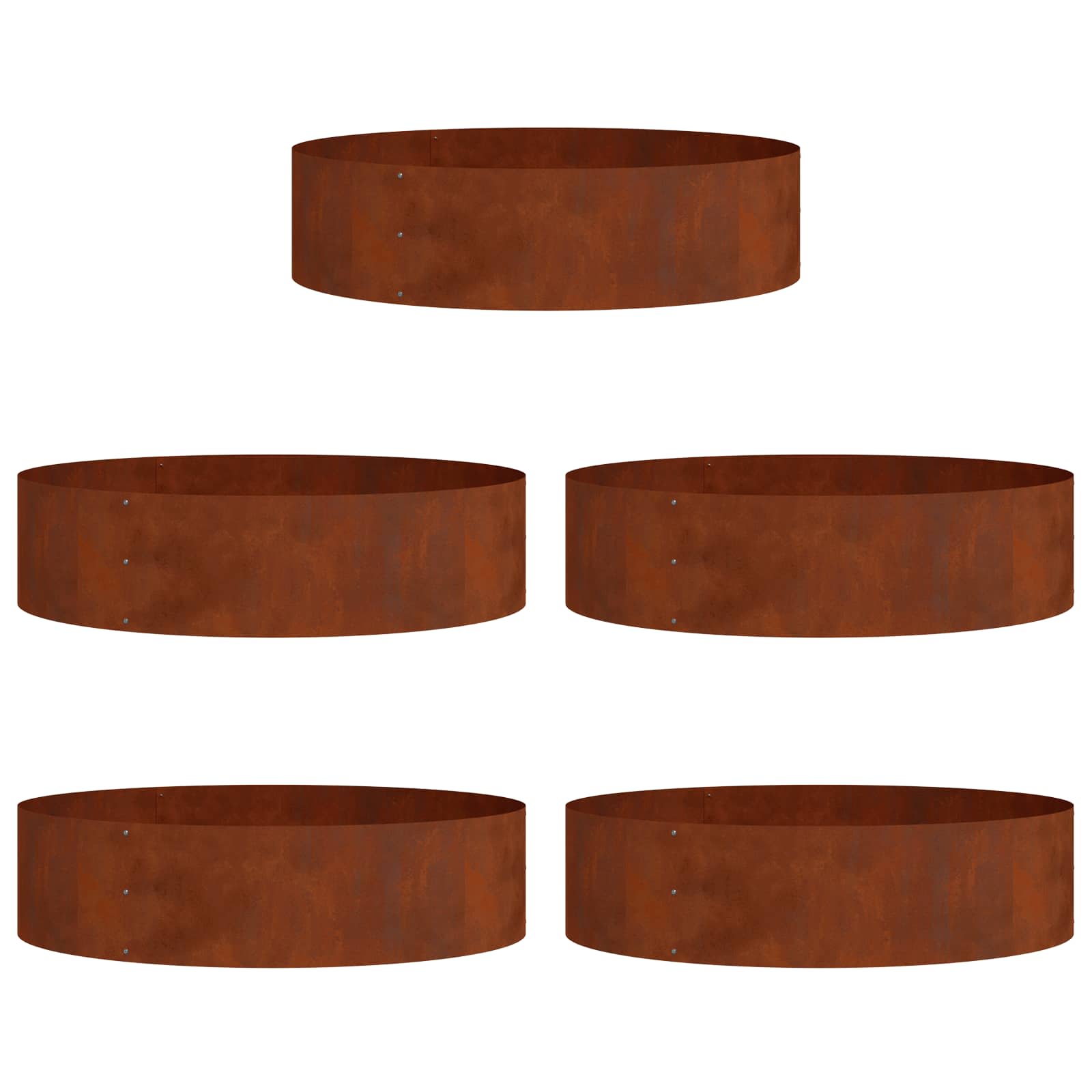 Anello per vaso 5 pcs Marrone 80 x 80 x 20 cm