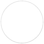 Anello per vaso Bianco 120 x 120 x 20 cm
