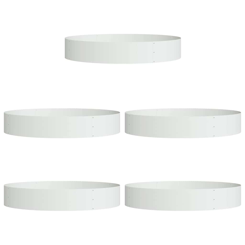 Anello per vaso 5 pcs Bianco 120 x 120 x 20 cm