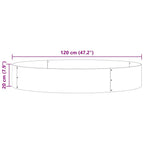 Anello per vaso 5 pcs Antracite 120 x 120 x 20 cm