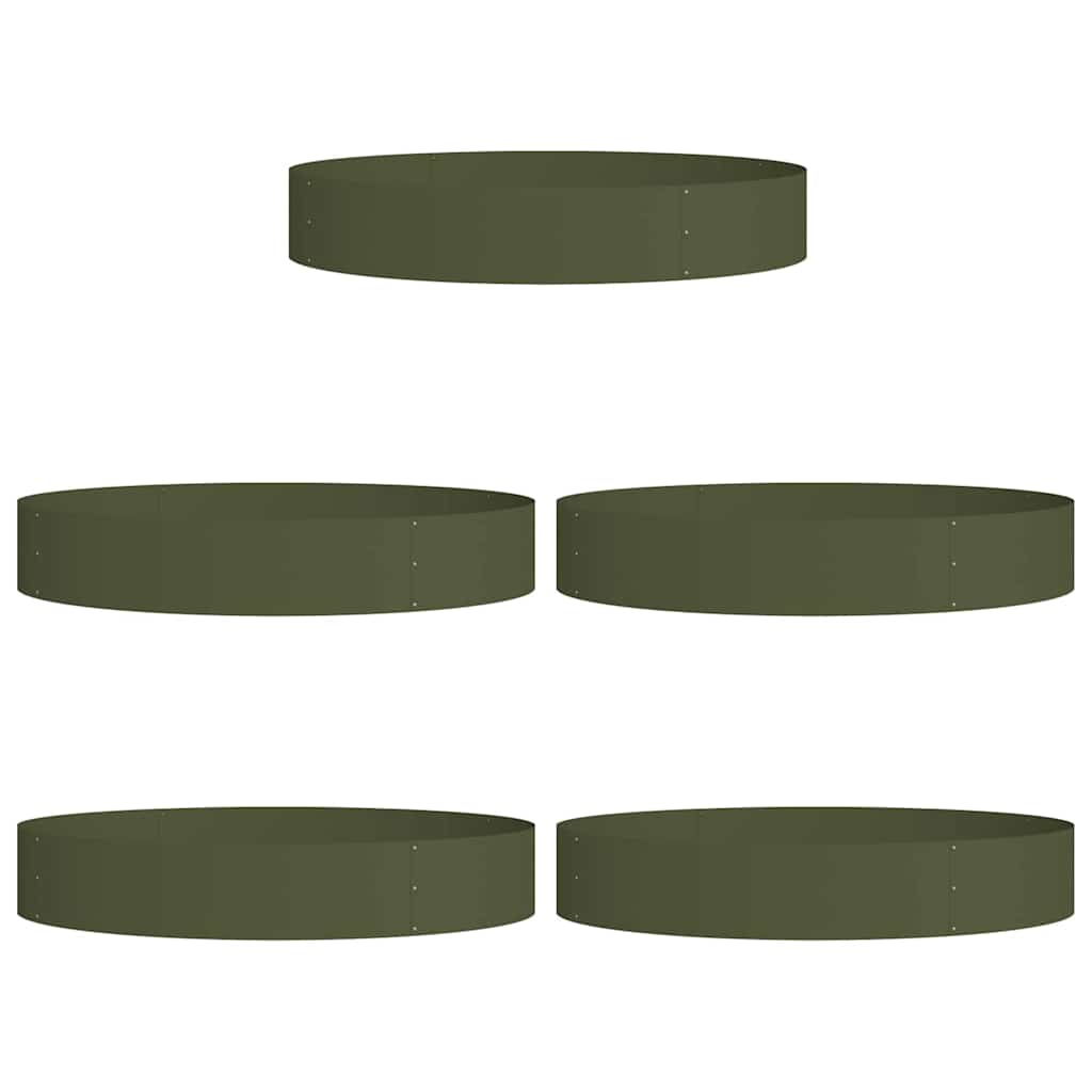 Anello per vaso 5 pcs Verde oliva 120 x 120 x 20 cm
