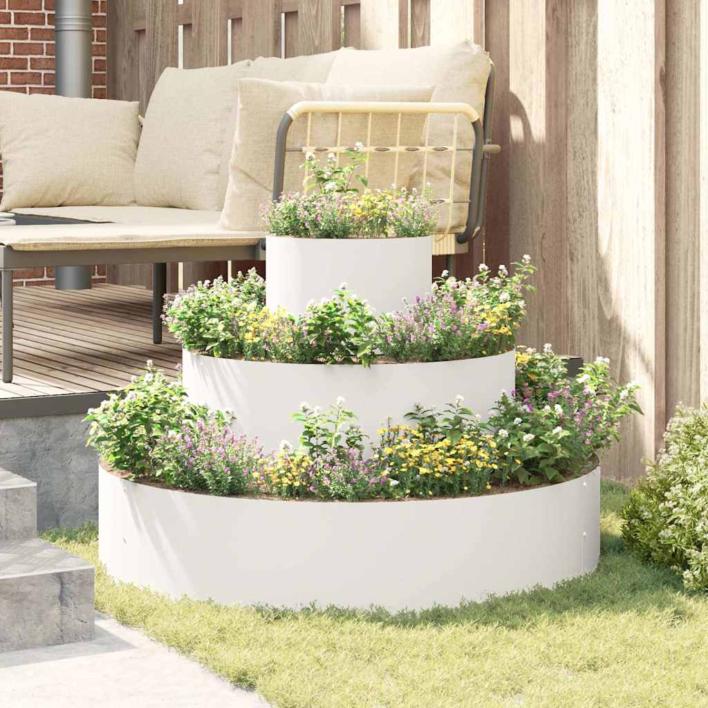 Vaso da giardino Bianco 90 x 90 x 20 cm