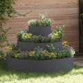 Vaso da giardino Antracite 90 x 90 x 20 cm