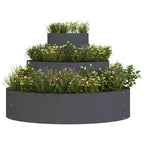 Vaso da giardino Antracite 90 x 90 x 20 cm