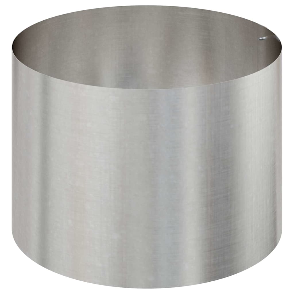 Vaso da giardino Argento 90 x 90 x 20 cm Acciaio inossidabile